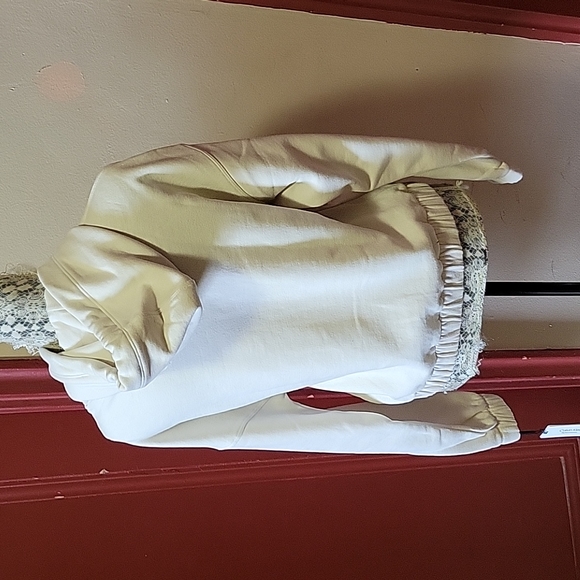 Calvin Klien Performance Off-White Hoodie Top Size Small - Picture 12 of 14